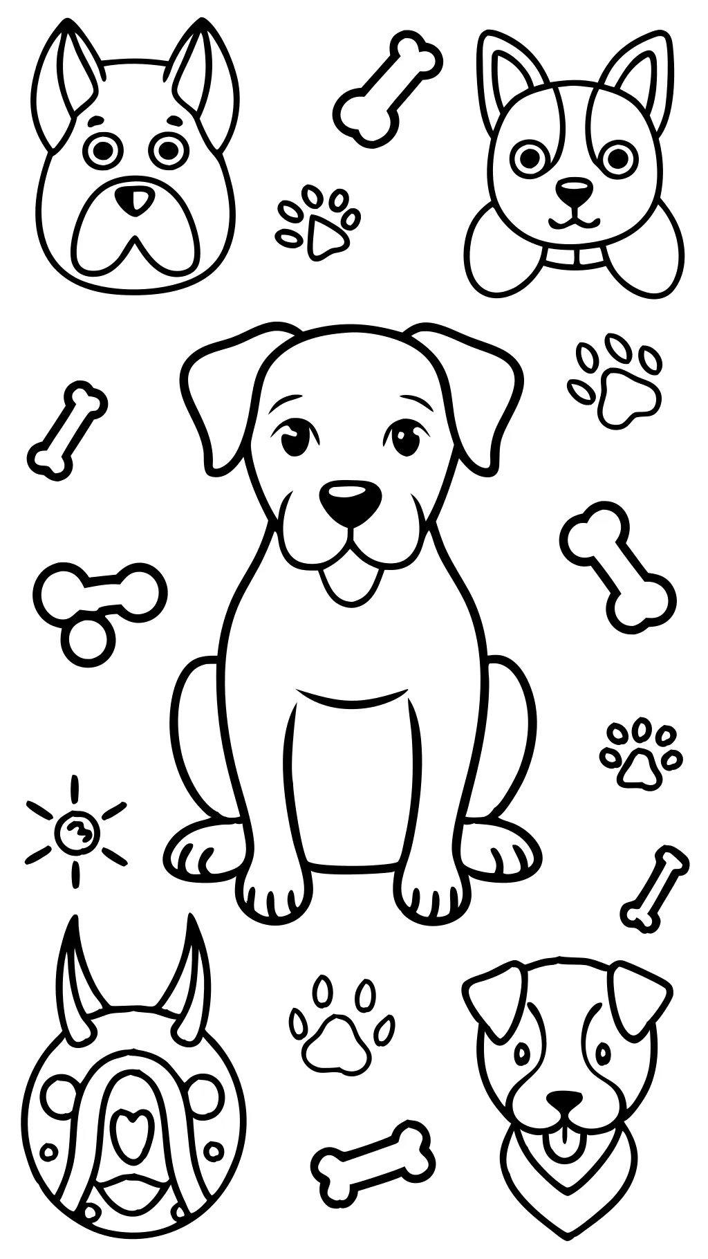 coloriages de chiens